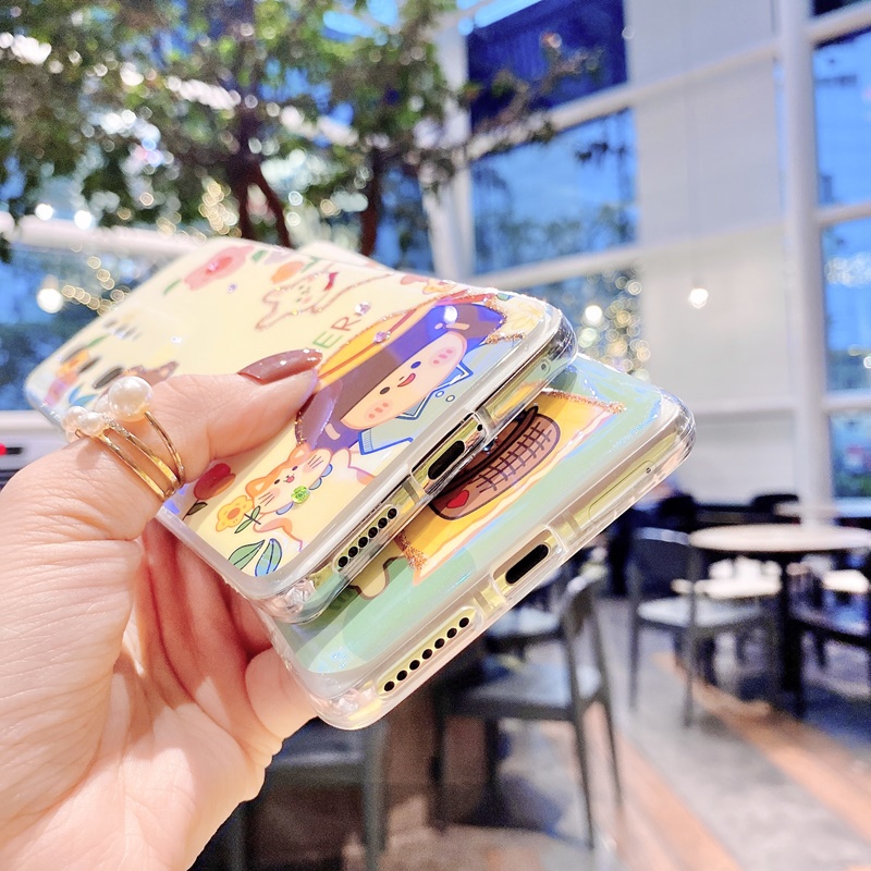 Ốp điện thoại Jelly mềm lấp lánh cho Samsung Galaxy S21 Ultra Note 8 9 10 20 S20 FE S10 Plus S9 5G