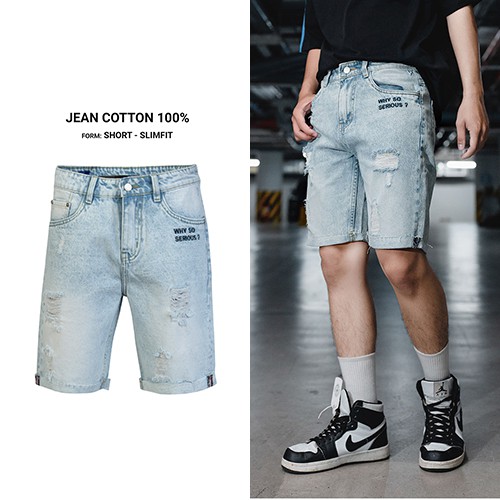 Quần Short Jean Nam Phong Cách Năng Động Thời Trang Thương Hiệu Y2010 Dị Biệt M1 20201 |YaMe|