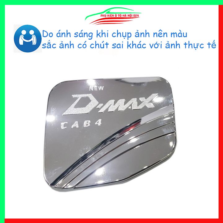 Ốp nắp xăng Dmax, D-Max mạ crom bảo vệ chống trầy trang trí ô tô