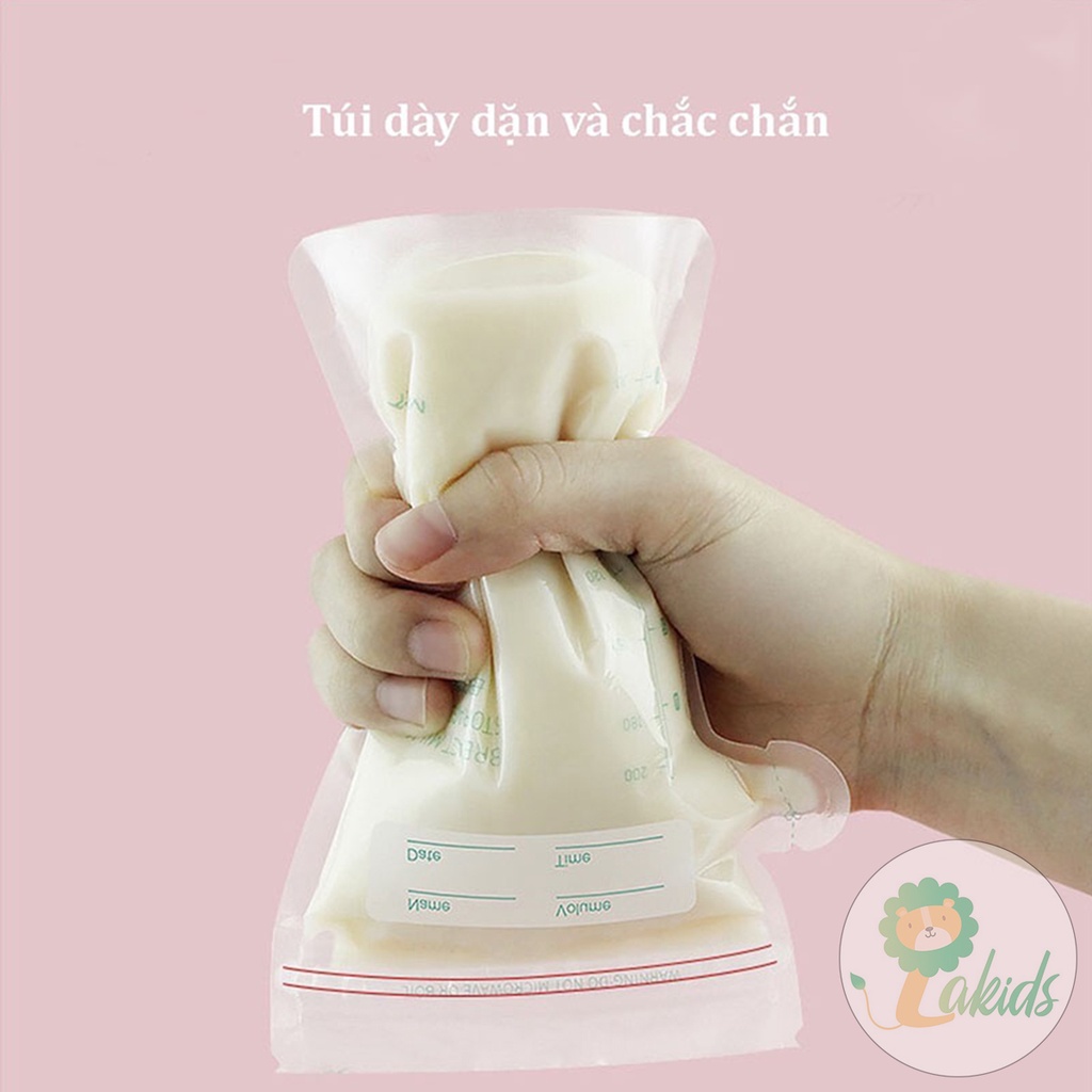 Túi trữ sữa, túi đựng sữa mẹ Misuta có vòi tiện lợi 150ml/200ml hộp 30 chiếc - Lakids