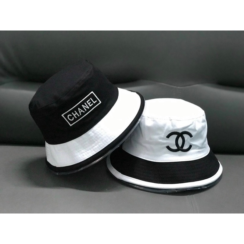 nón kaki cha - ne thể thao - mũ lưỡi trai nữ viền da thêu cha-ne sành điệu thời trang