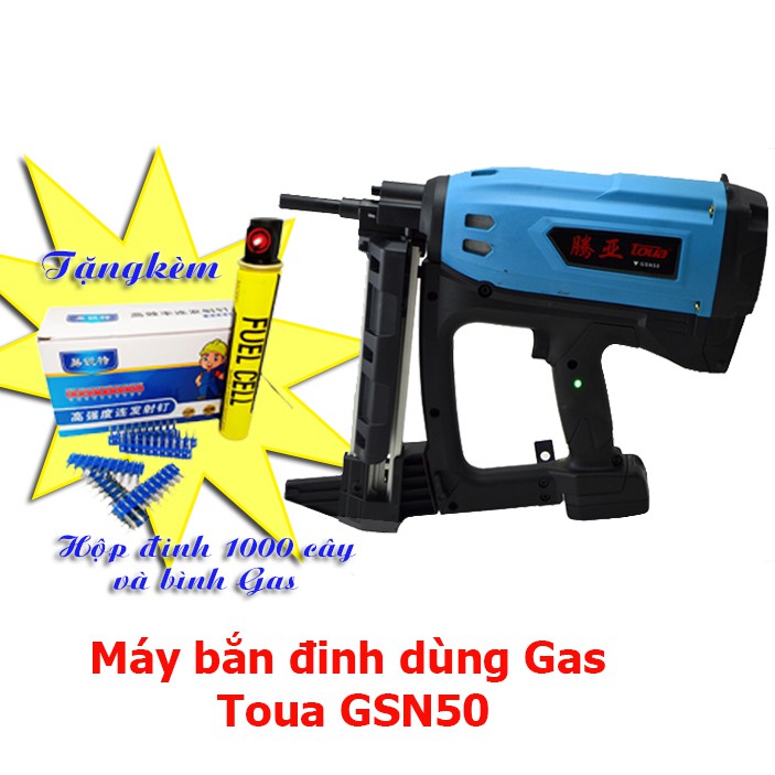 Máy bắn đinh bê tông ( súng bắn đinh ) Dùng Gas TOUA GSN50