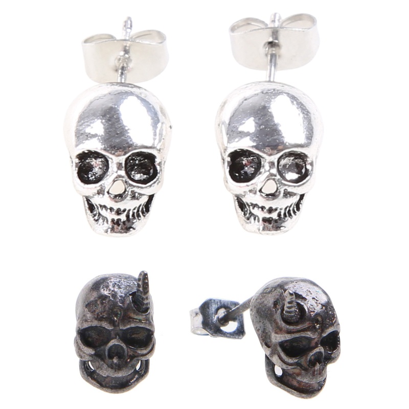 Bông Tai Hình Đầu Lâu Phong Cách Gothic Cho Nam Và Nữ