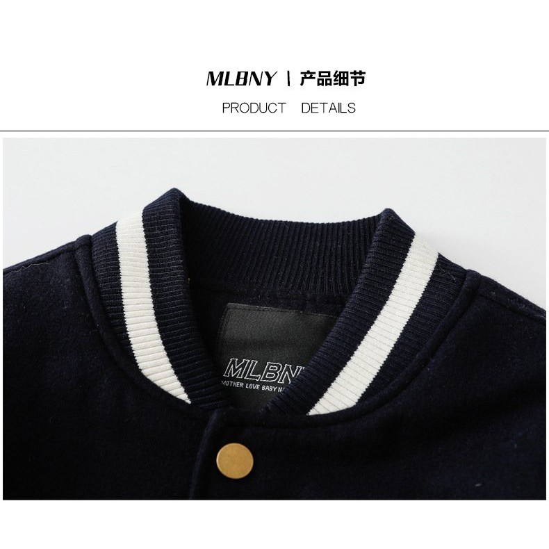 [HÀNG ORDER - FULL TAG] 🔥 Áo Bomber M.L.B N.Y Tay Da Cúc Vàng Logo Thêu Unisex Nam Nữ 🔥 | BigBuy360 - bigbuy360.vn