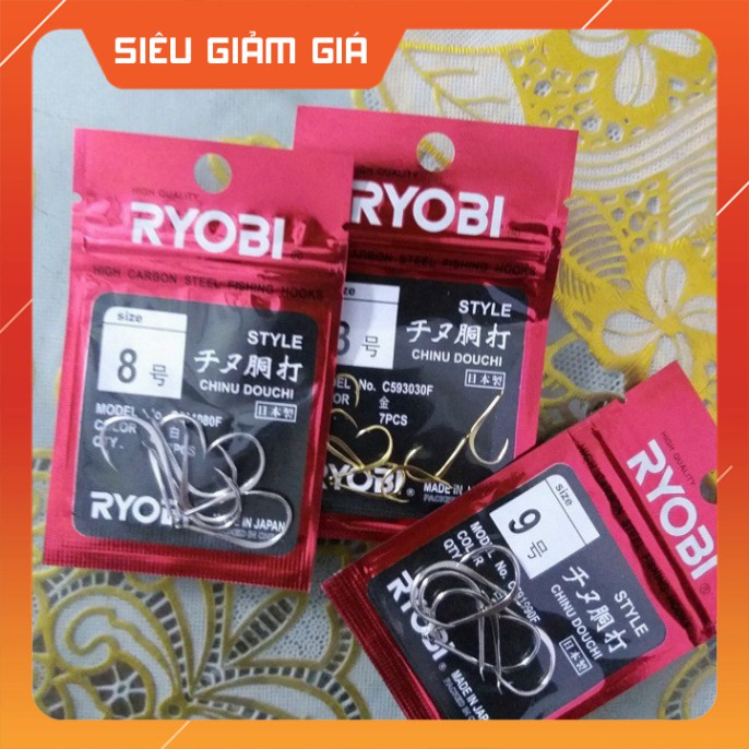 R Lưỡi câu Nhật Ryobi Chinu siêu bén - Top1VN
