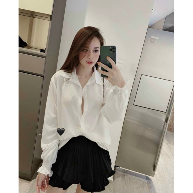 áo sơ mi tay chun cổ đức