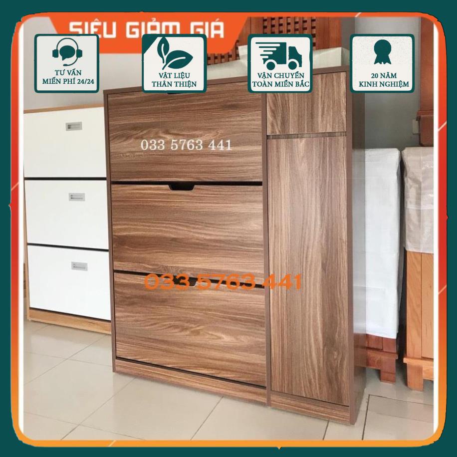 Tủ giày thông minh cánh lật gỗ MDF phủ melamine - tủ đựng dép thông minh - giá rại xưởng không qua trung gian