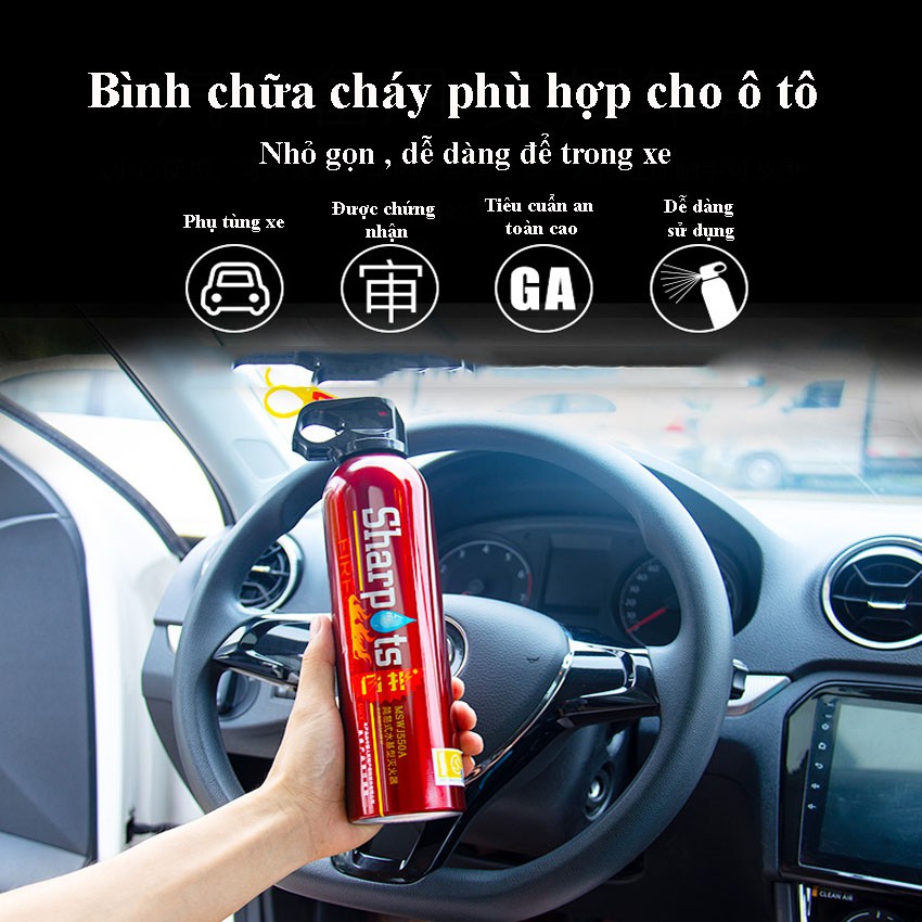 Bình Chữa Cháy, Cứu Hỏa Mini Để Trên Ô Tô COCA T