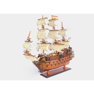 Mô hình thuyền chiến gỗ Sanfelipe (Thân: 40cm)
