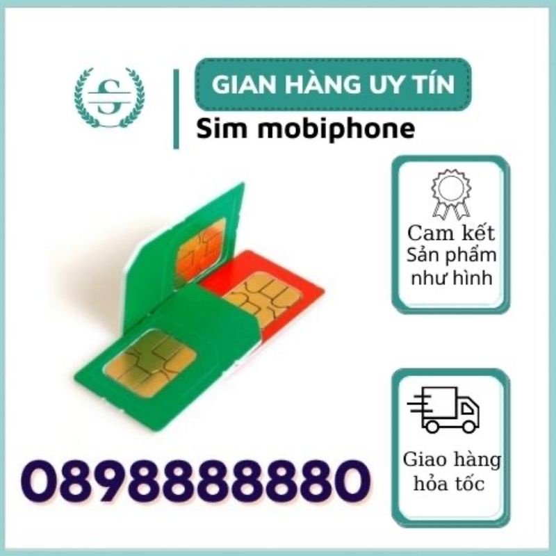 Sim mobiphone 0898888880, sim lục quý 8