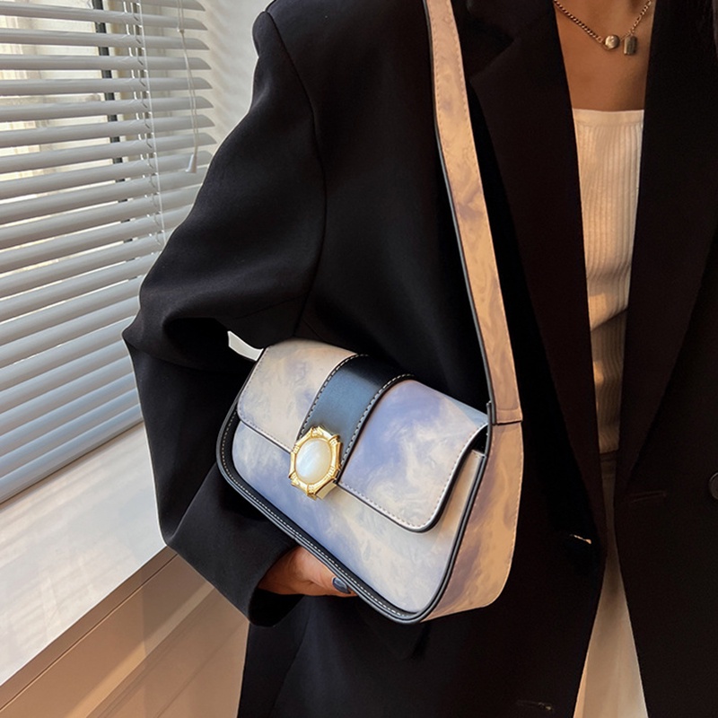 Túi Đeo Vai Có Khóa Kéo Phong Cách Pháp Thời Trang Cho Nữ