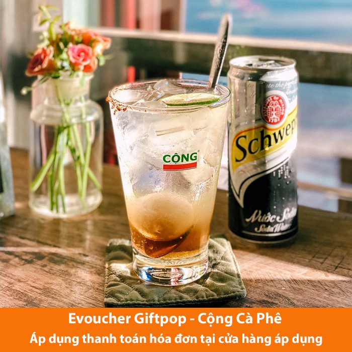 Hồ Chí Minh, Hà Nội [Evoucher] Phiếu quà tặng cửa hàng Cộng Cà Phê trị giá 50.000 VNĐ