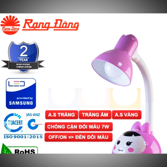 Đèn học bảo vệ mắt rạng đông chính hãng( tiết kiệm điện năng)