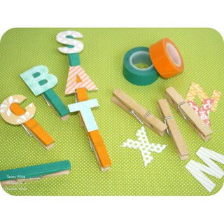 Set 25 Kẹp Gỗ Đủ Màu