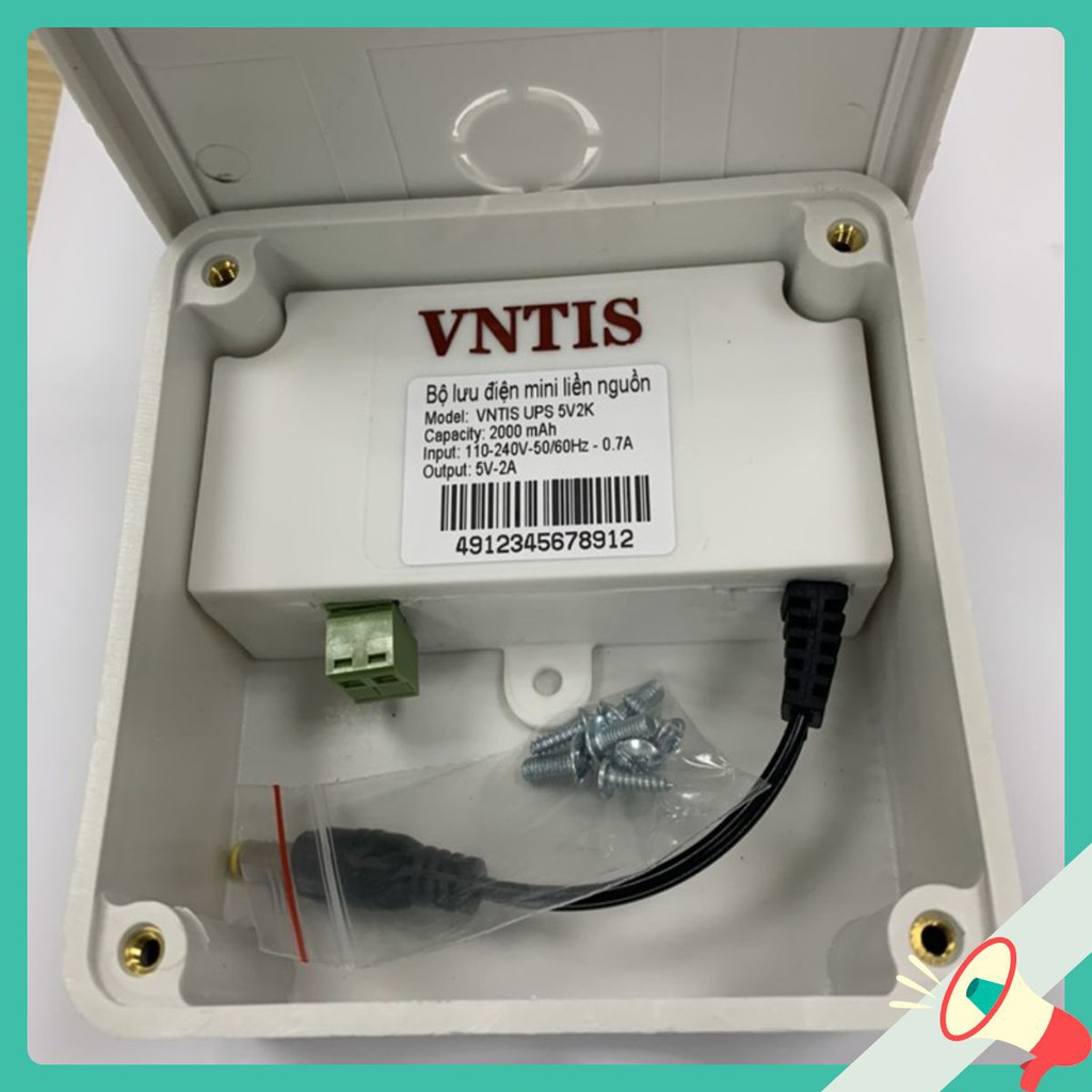 Bộ lưu điện mini liền nguồn VNTIS 5v-2A và 12v-2A|bộ lưu điện|bộ lưu điện camera|bộ lưu điện ups|bo luu dien