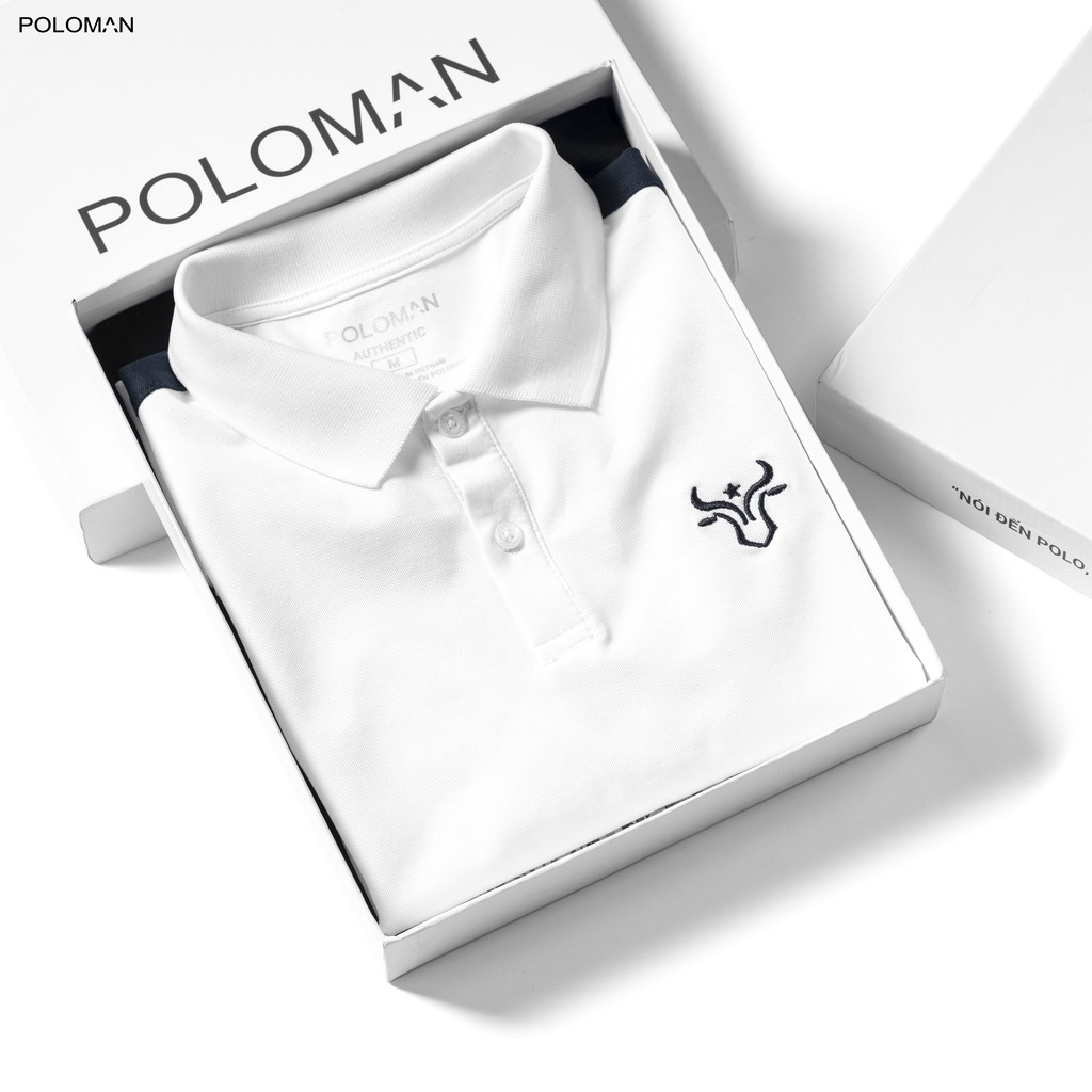 Áo Polo nam cổ bẻ phối TITUS vải cá sấu Cotton xuất xịn,chuẩn form,trẻ trung - thanh lịch - POLOMAN. | BigBuy360 - bigbuy360.vn