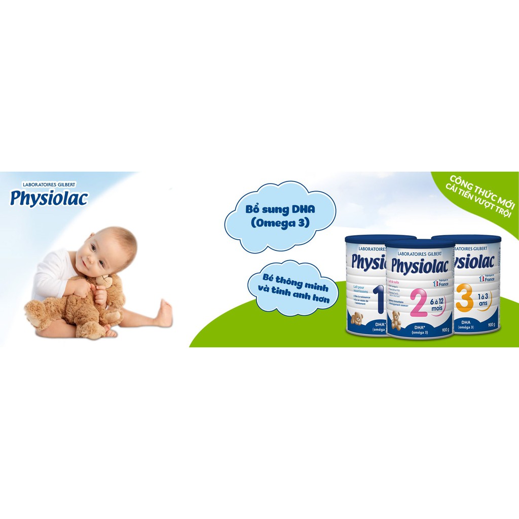 Sữa bột Physiolac 2 900g (Từ 6-12 Tháng)