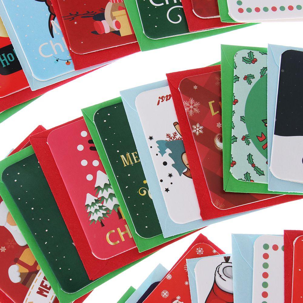 Set 24 Thiệp Chúc Mừng Giáng Sinh Xinh Xắn Thẻ