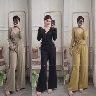 [SET ÁO DÚM] quần ống rộng