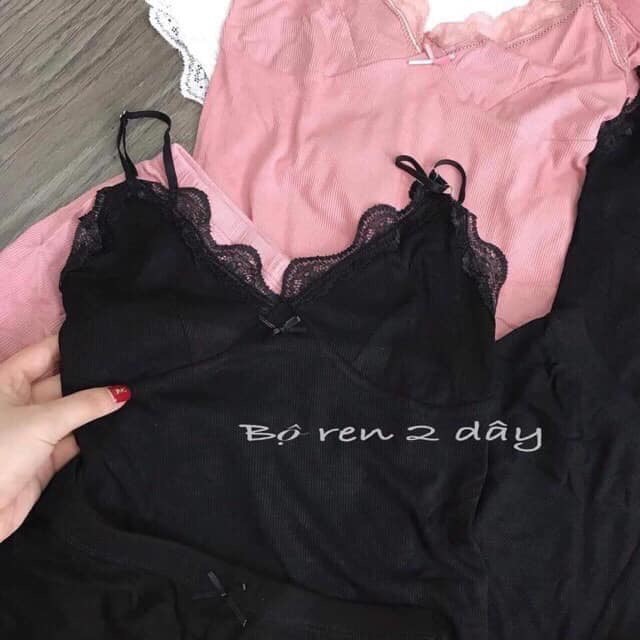[Mã WABOOM giảm 15% đơn 99k] Bộ Ngủ Ren Hai Dây QC Sexy Túi Zip Loại 1 | BigBuy360 - bigbuy360.vn