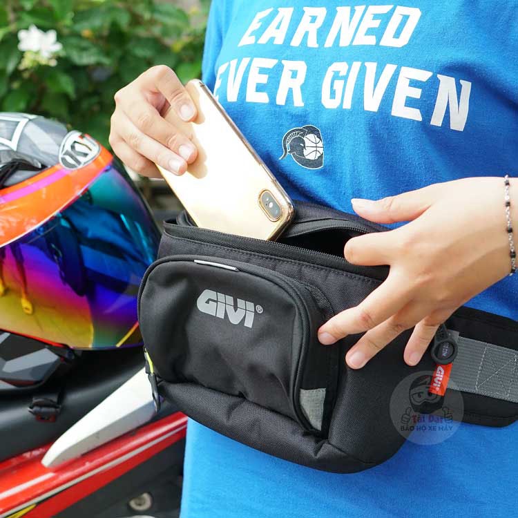 Túi đeo hông Givi EA145V vải Polyester chống nước, túi đeo chéo, đeo vai cao cấp chính hãng phản quang