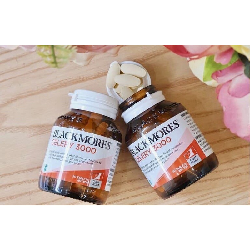 🌈   Viên Uống  Blackmores Celery 3000 phòng ngừa và hỗ trợ bệnh gout  50 viên của Úc
