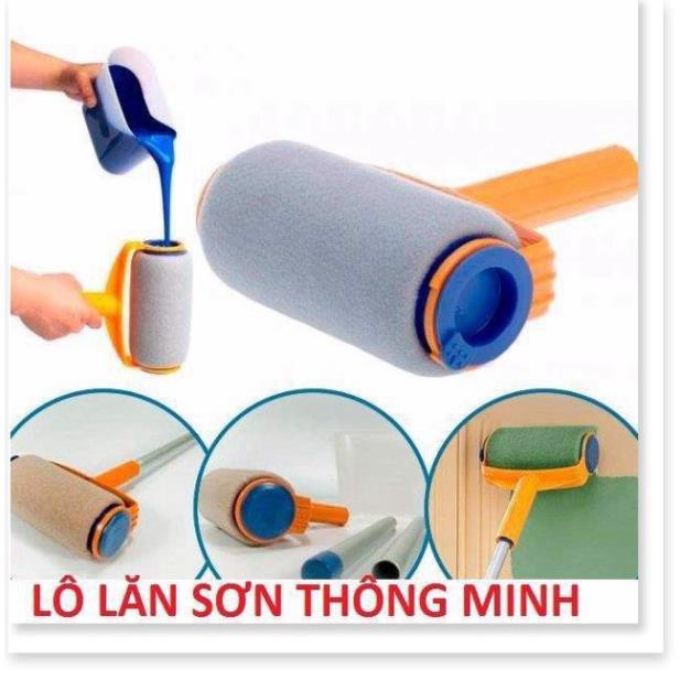 ✔️✔️ Con Lăn Sơn Thông Minh Bằng Nỉ Cao Cấp kèm ca pha sơn