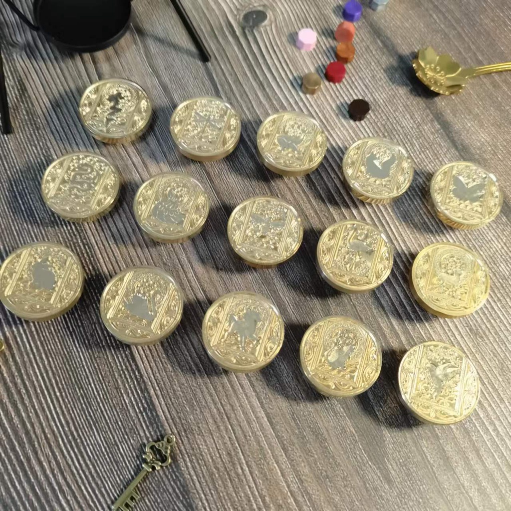 Con Dấu Sáp Niêm Phong Thiệp Cưới Hình Động Vật Bầu Trời Sao Kiểu Châu Âu Cổ Điển