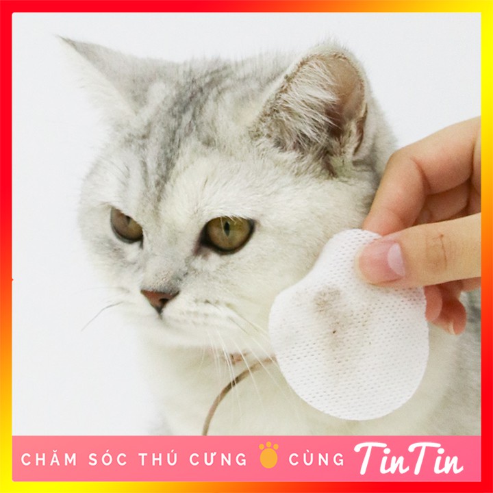 Bông Khăn Lau Vết Ố Mắt Cho Chó Mèo #Tintin Pet Store