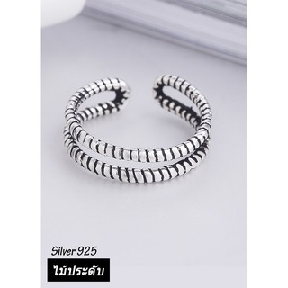NH038 Nhẫn bạc Thái 925 cỏ
