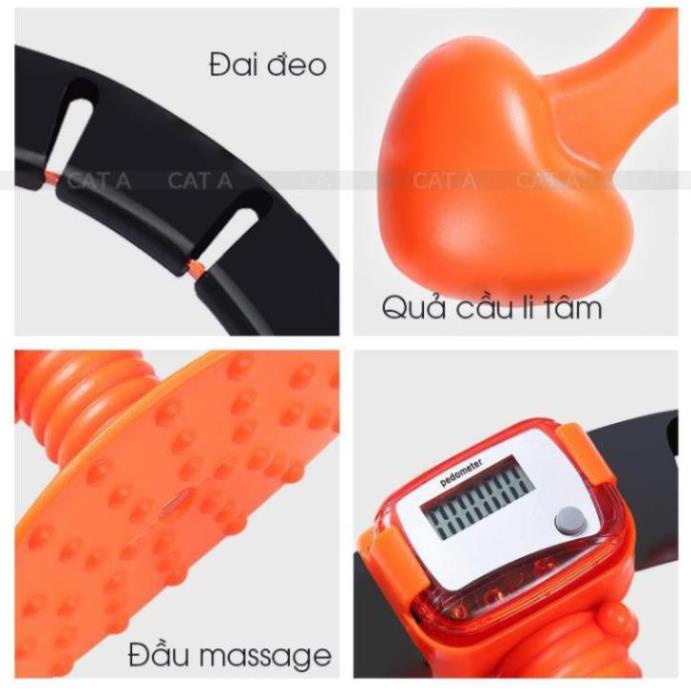 Vòng lắc eo Hula Hoop mát xa tự động, giúp eo thon gọn, dáng đẹp bất ngờ