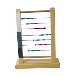 Khung hạt cườm chứa các chuỗi hạt màu loại to MONTESSORI