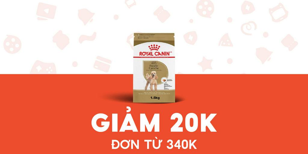 - PetCity - Giảm 20K cho Royal Canin Poodle adult 1.5kg