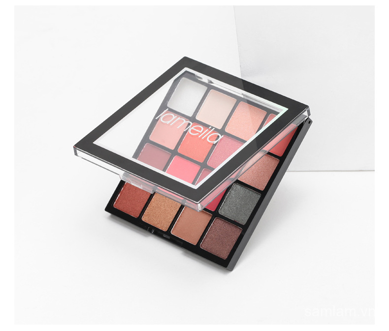 Bảng Phấn Mắt Lameila 16 Màu Kháng Nước Kèm Cọ Tiện Lợi