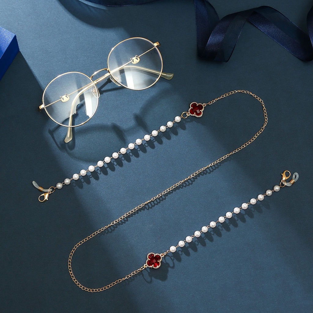 Dây Đeo Mắt Kính Chống Mất Đính Đá Pha Lê Thời Trang Đơn Giản Dành Cho Trẻ Em