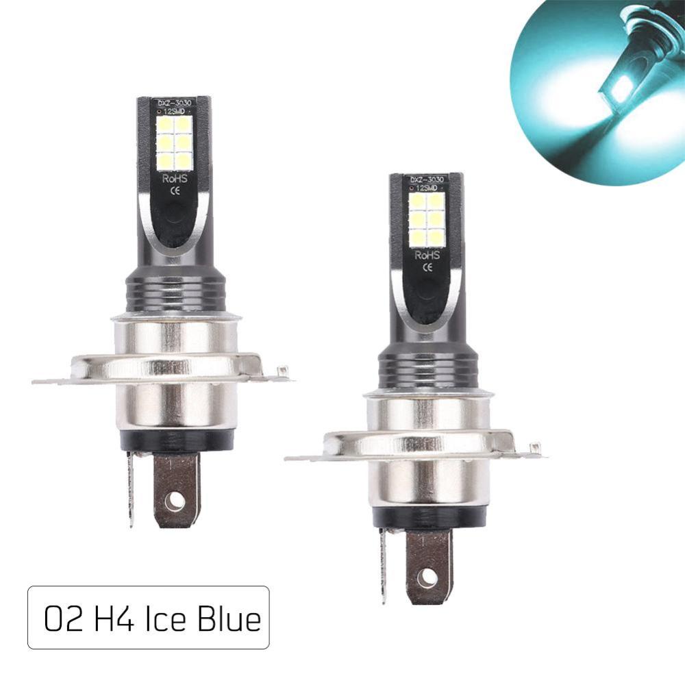 Set 2 Bóng Đèn Led H4 H7 9005 9006 H1 H3 12LED-3030SMD 12V 6000K L5W7 Dành Cho Ô Tô