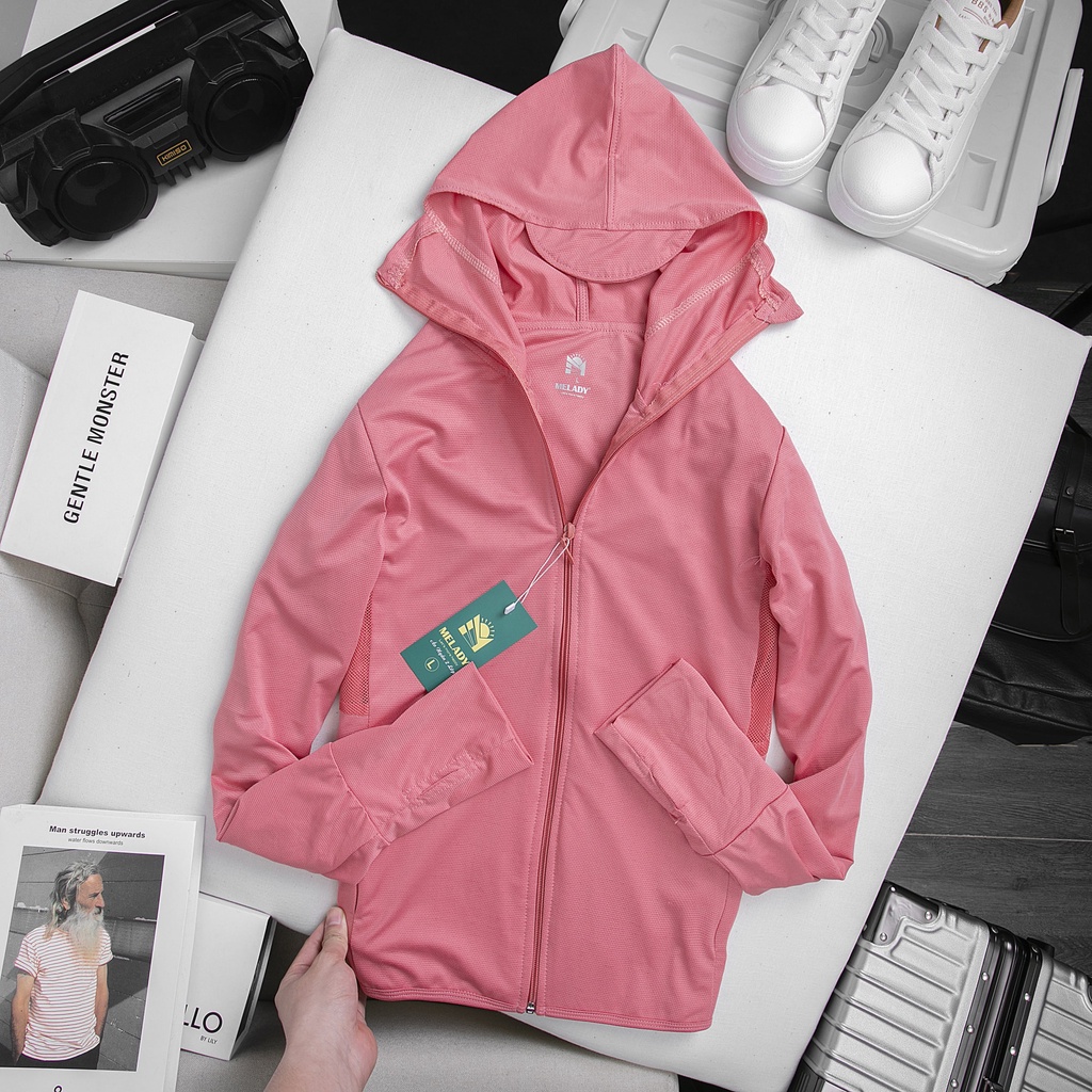 Áo chống nắng nữ 2 lớp chất thun lạnh aircool thông hơi phiên bản 2022