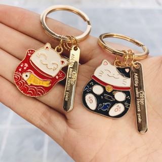 Móc khoá Mèo Thần tài béo Kim loại - MK14 (Đã cập nhật thêm màu mới - Được chọn màu)