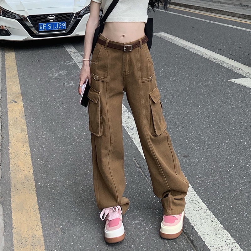 Quần dài Peppermint 52091 ống suông phong cách retro