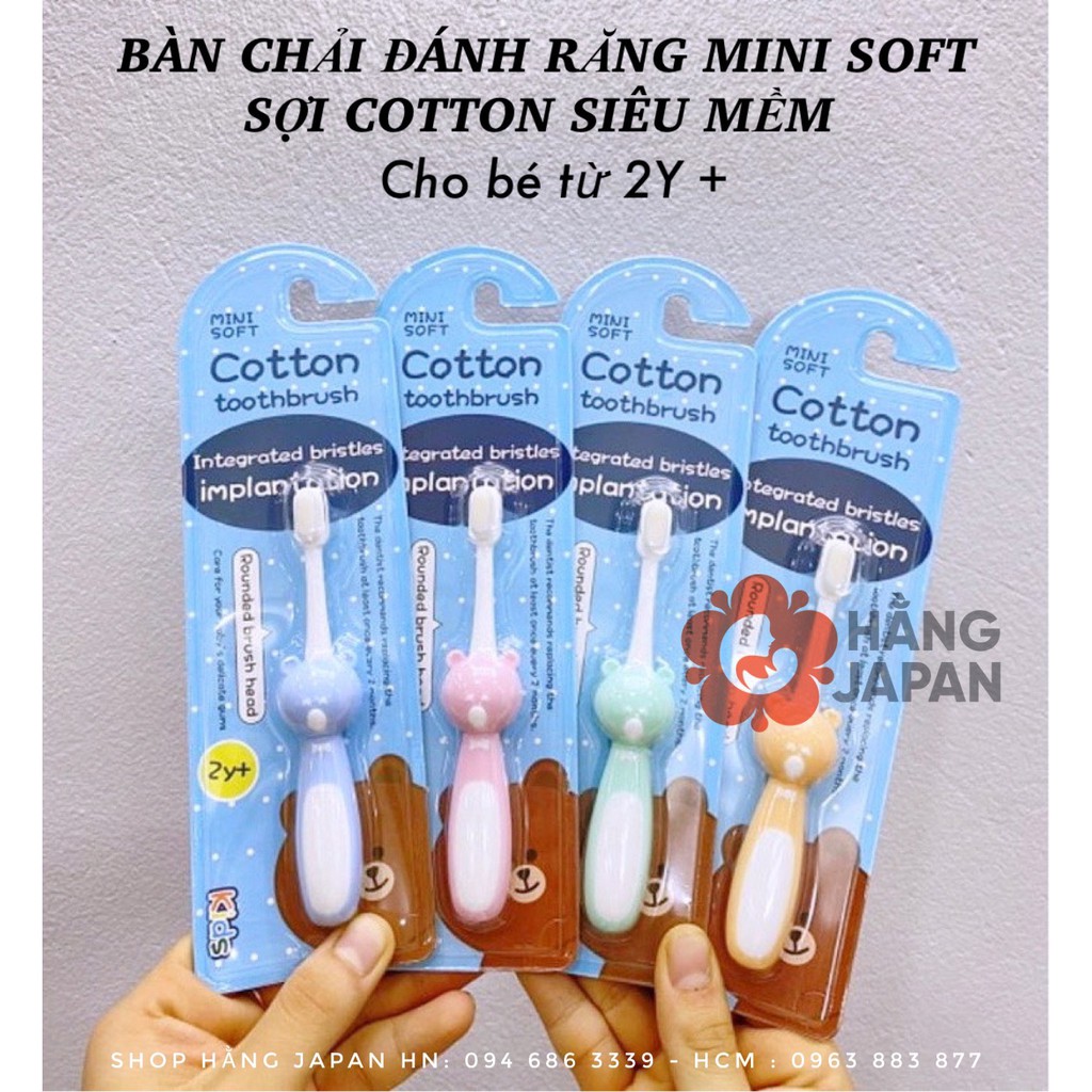 Bàn chải đánh răng hình gấu HK2106 cho bé từ 2 tuổi