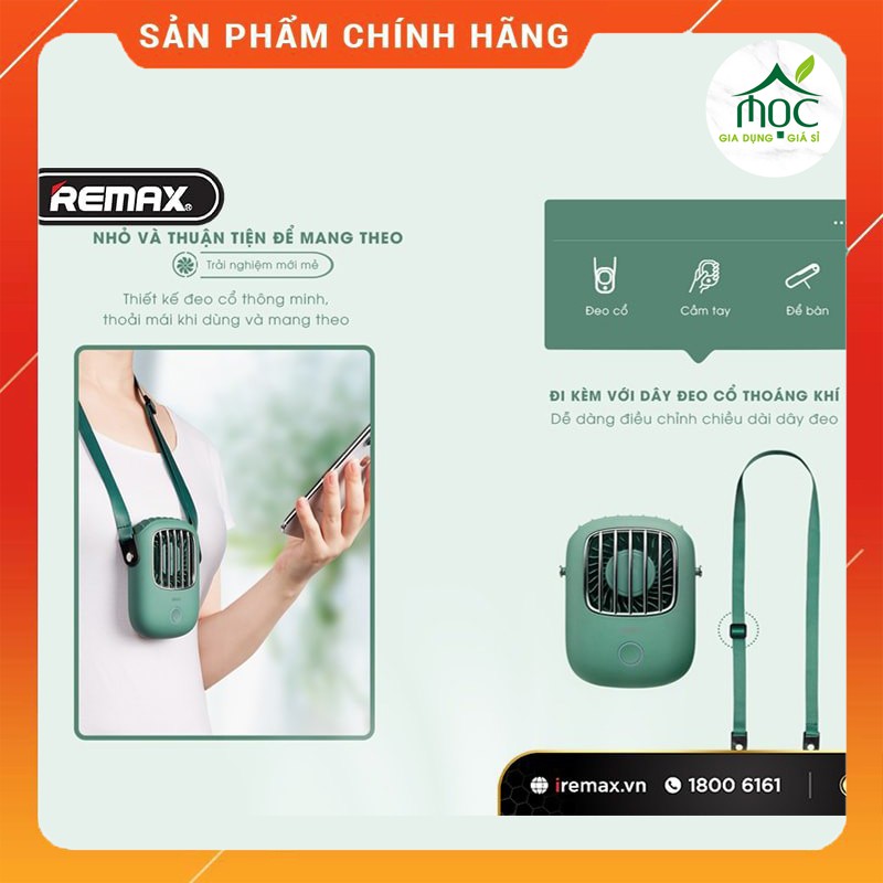 Quạt đeo cổ mini cầm tay Remax F36 (BẢO HÀNH 3 THÁNG ) | BigBuy360 - bigbuy360.vn
