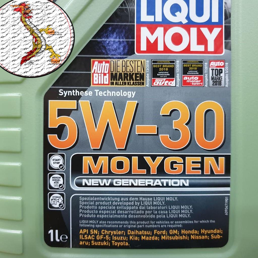 [FreeShip] Dầu Nhớt Xe Tay Ga Liqui Moly 5w30 MolyGen 1L, nhớt xe ga Liqui 5W30 tổng hợp 100% giúp xe máy tiết kiệm xăng