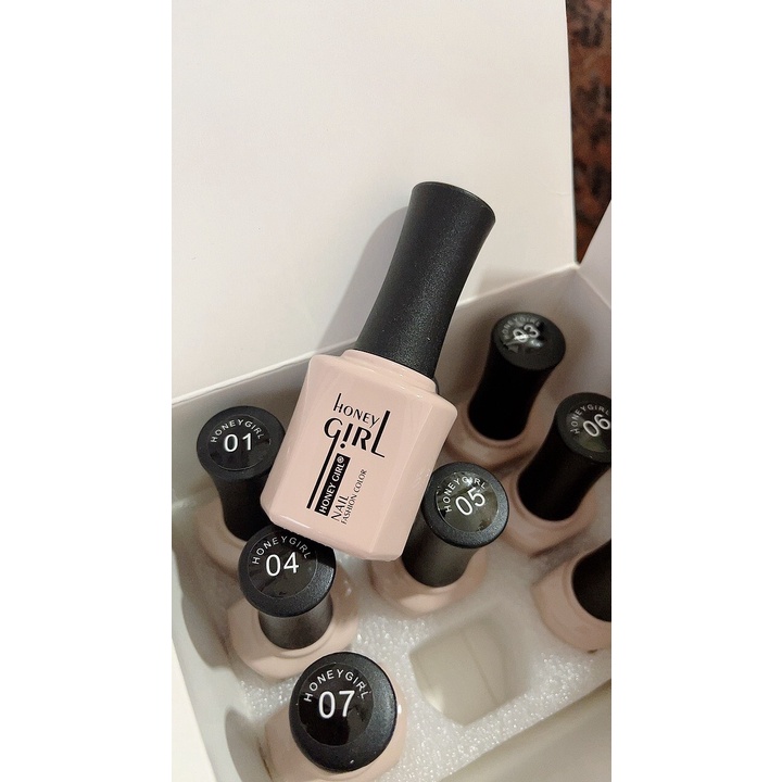Set sơn gel Honey Girl, set 9 chai tặng bảng màu