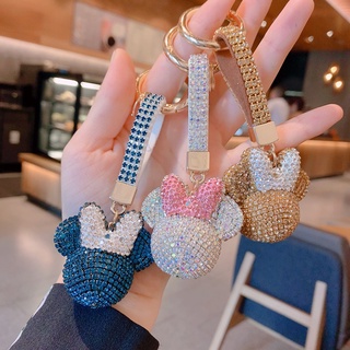 Hoạt Hình Móc Khóa Hình Chuột mickey Đính Đá Xinh Xắn
