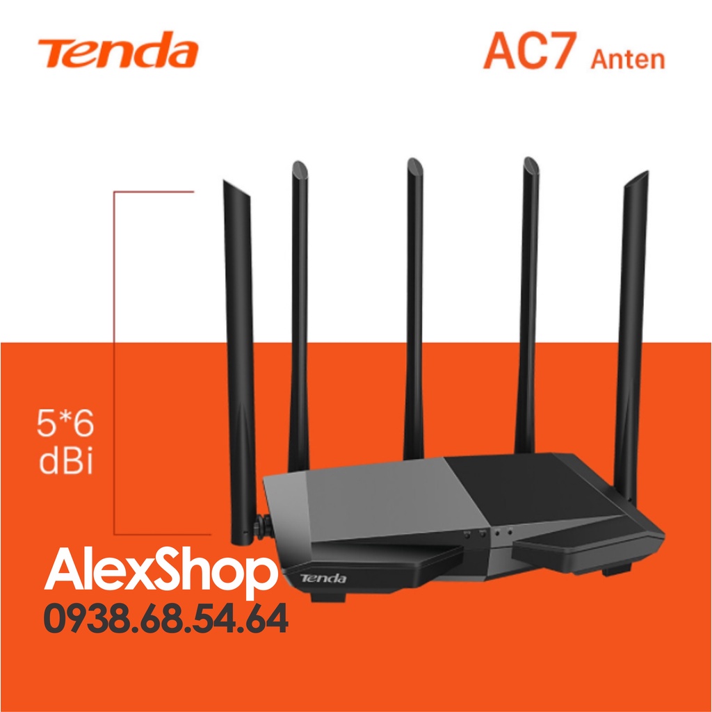 XÃ KHO  Tenda AC7 Thiết Bị Phát Wifi AC1200M Băng Tần Kép 2.4G và 5G