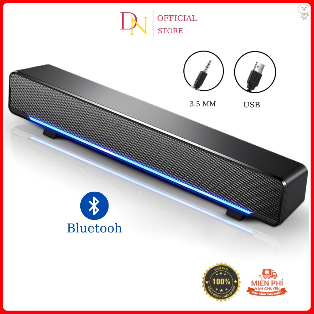 Loa máy tính, Loa vi tính SADA V-196 công suất lớn siêu trầm , Có Dải Đèn Led Cao Cấp, Âm Thanh Nổi 4D Bass To Siêu Êm