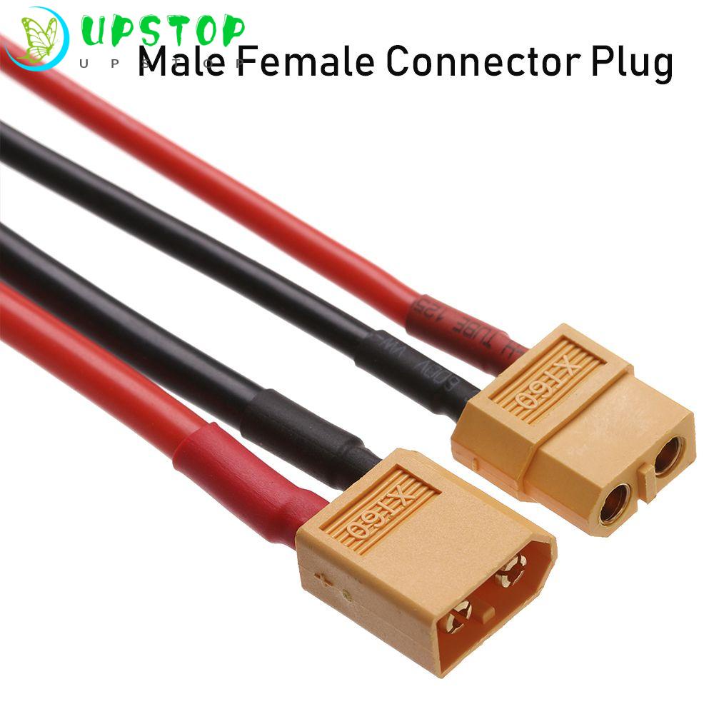 UPSTOP Hot Cable Dual Extension Parts 10CM/15CM Battery Connectors XT60 Connector Plug Model Accessories 12 AWG/14 AWG Wires With Silicone Wire High Quality Female / male