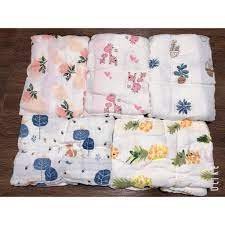 Khăn cotton aden 4 lớp đa năng dùng tắm hoặc quấn bé, loại đẹp, mềm mịn, size to 120x120cm