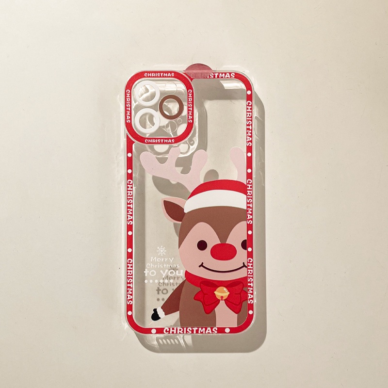 Ốp Điện Thoại TPU Dẻo In Hình Giáng Sinh Tuần Lộc IPhone11 12Pro 12Promax 12Promax 11PRO 11PROMAX 13 13PRO 13PROMAX Xs Max XR 7 8 Plus
