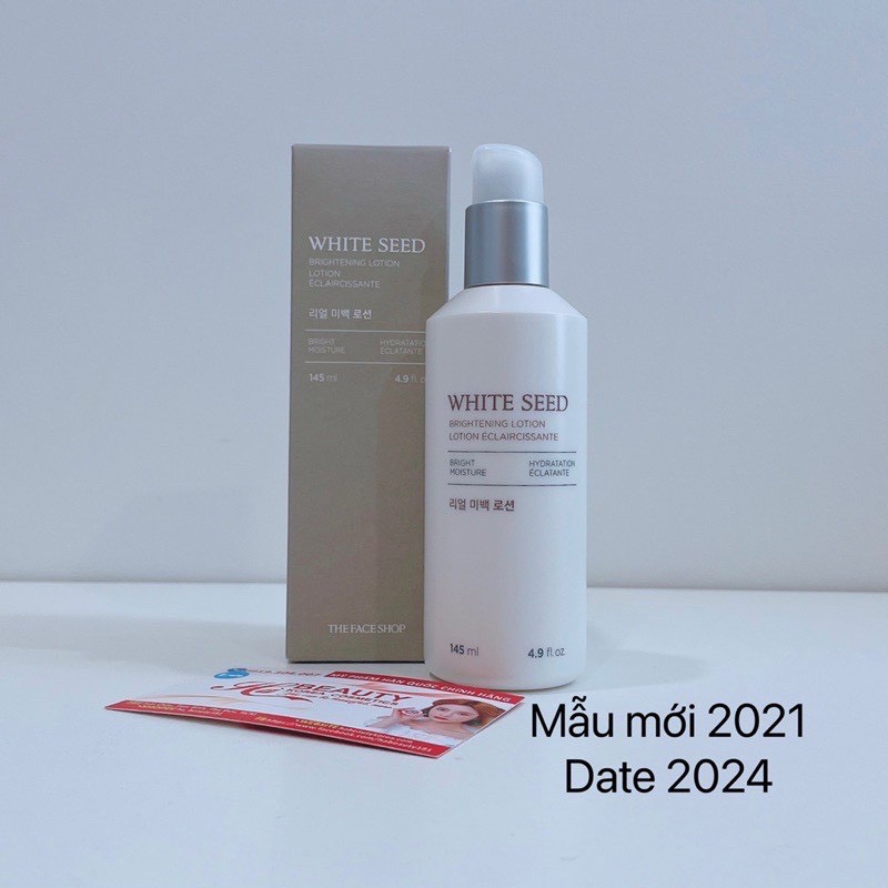 Sữa dưỡng ẩm trắng da làm mờ nám đốm nâu The Face Shop White Seed Brightening Lotion 145ml